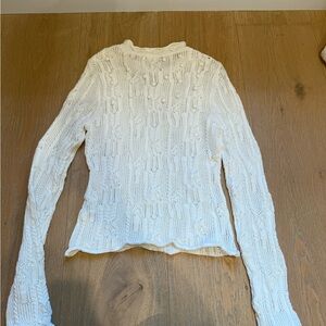 Ulla Johnson Cream Knit Sweater